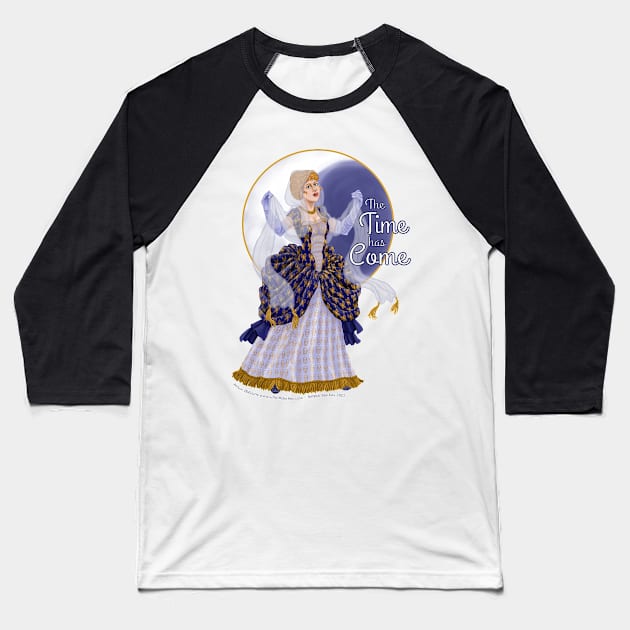 The Moon Sorceress Baseball T-Shirt by SillWill Studios